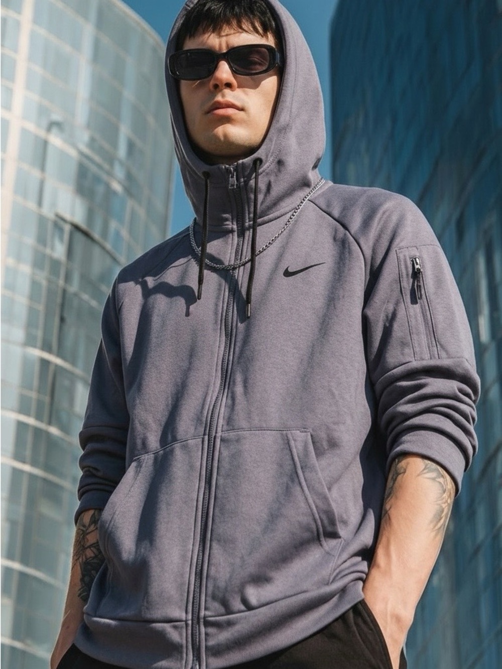 NWT Men's NIKE Therma-Fit Zip Up Hoodie Sz L
